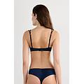 reggiseno super push-up simona in seta donna blu taglia 1c