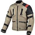 giacca moto softshell higera taupe nero taglia l