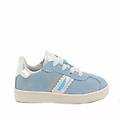 sneakers da bambina celeste con zip taglia 20
