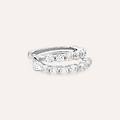 orecchini a cerchio claire oro bianco cubic zirconia collezione claire oro bianco