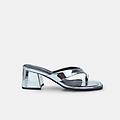 sandali con tacco da donna argento