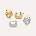 orecchini a cerchio golden lover oro bianco collezione golden lover oro bianco