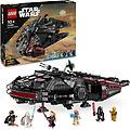 75389 star wars dark falcon astronave versione oscura del millennium falcon con 6 minifigure per