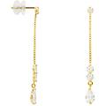 orecchini pendenti claire oro giallo cubic zirconia collezione claire oro giallo