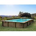 kit piscina rettangolare in legno murano 12. 20 x 6. 20 x 1. 44 m