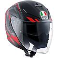casco moto jet k-5 con visiera lunga in fibra multi urba taglia ms