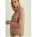 felpa donna con logo e strass al centro chanterelle donna large