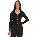 cardigan corto tilacino nero