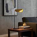lampada da tavolo corner nero/oro altezza 57 cm e14