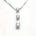 collana donna 3 diamanti pendenti 20007195
