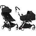 duo passeggino yoyo³ con bassinet e 6+ black white