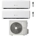 climatizzatore dual split vivair lite 9+9 btu con sdh1-050mna2o inverter r-32 wifi classe a