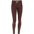 pantaloni push up wr. up superskinny tessuto traspirante french roast donna large