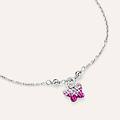 bracciale silver baby argento rodiato cristallo collezione silver baby bianco