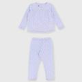 pigiama in jersey da bambina viola taglia 12m