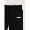 pantaloni vita alta con fondo leggermente a zampa nero-bianco donna large