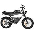 bicicletta elettrica super v 500w 48v 15. 6ah 20x4 grigia freno disco