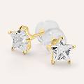 orecchini lobo bon ton oro giallo cubic zirconia collezione bon ton oro giallo