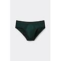 slip uomo in cotone superior con logo uomo verde taglia 7