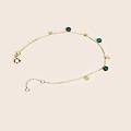 bracciale beverly oro giallo malachite collezione beverly oro giallo