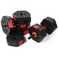 - trade shop set manubri bilanciere con biella regolabili 20kg allenamento corpo palestra casa