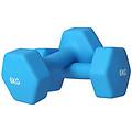 - set 2 manubri esagonali da 2x6kg in metallo e plastica con impugnatura antiscivolo 22x10x10 cm