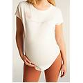 t-shirt comfort in cotone supima con mandala bianco donna large