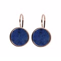orecchini pendenti con disco in pietra naturale 12mm