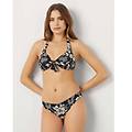 slip costume con fianchi laterali medi con stampa tropicale malibù / stampato / 4 stampato
