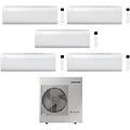 climatizzatore penta split windfree elite s2 7+9+9+12+12 btu con aj100txj5kg/eu inverter r-32 wi-fi