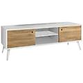 - brody mobile porta tv moderno in abete spazzolato naturale