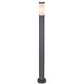lampione da giardino boston h 110 cm grigio ip44