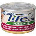 life cat natural le ricette 150 gr tonnetto con manzo e prosciutto confezione da 6 pezzi cibo umido
