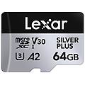 LEXAR scheda microsdxc professional silver plus 64gb uhs-i 205mb/s v30 a2