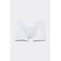boxer in cotone con elastico a vista uomo bianco taglia 7