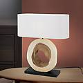 lampada da tavolo nathan base decorativa in legno