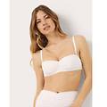 fascia costume preformato c/o coppe differenziate iconic-drapery / bianco ottico / 5 bianco ottico