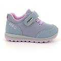 sneakers gore-tex da bambina celeste con strap taglia 25