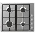 chg6lx acciaio inossidabile da incasso 60 cm gas 4 fornello(i) (33801967)