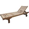 lettino con ruote in teak cm 205 l x 63 p x 32 hdi coloremarrone marrone chiaro 205 x 32 x 63 cm