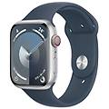 watch series 9 45 mm digitale 396 x 484 pixel touch screen 4g argento wi-fi gps (satellitare)