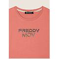 t-shirt cropped con spacchi laterali fusion coral donna small