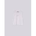 canotta in cotone con cut-out
