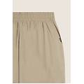pantaloni cropped fit a carota in popeline elasticizzato abbey stone donna small