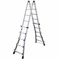 briko blu bb/4 2x10 gradini 5. 12 m scala in alluminio telescopica altezza stimata operativa 6. 05