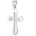 ciondolo croce oro bianco gl101399
