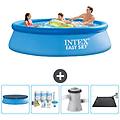 - piscina fuori terra in giro 305x305x76 cm blu include accessori coordinati cb4