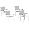 - set di 4 sedie da giardino in colore grigio pereta