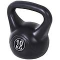 - kettlebell 10 kg per per sport e fitness con base piatta e impugnatura 25x19x28 cm nero