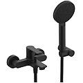 miscelatore monocomando energy ey02no per vasca con deviatore integrato nero opaco